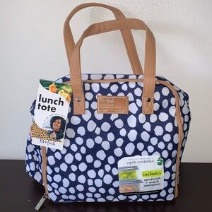 Fit & Fresh insulated Lunch Tote with Sandwich & Snack Containers.